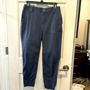 Duluth trading pants jogger style pockets blue size 4